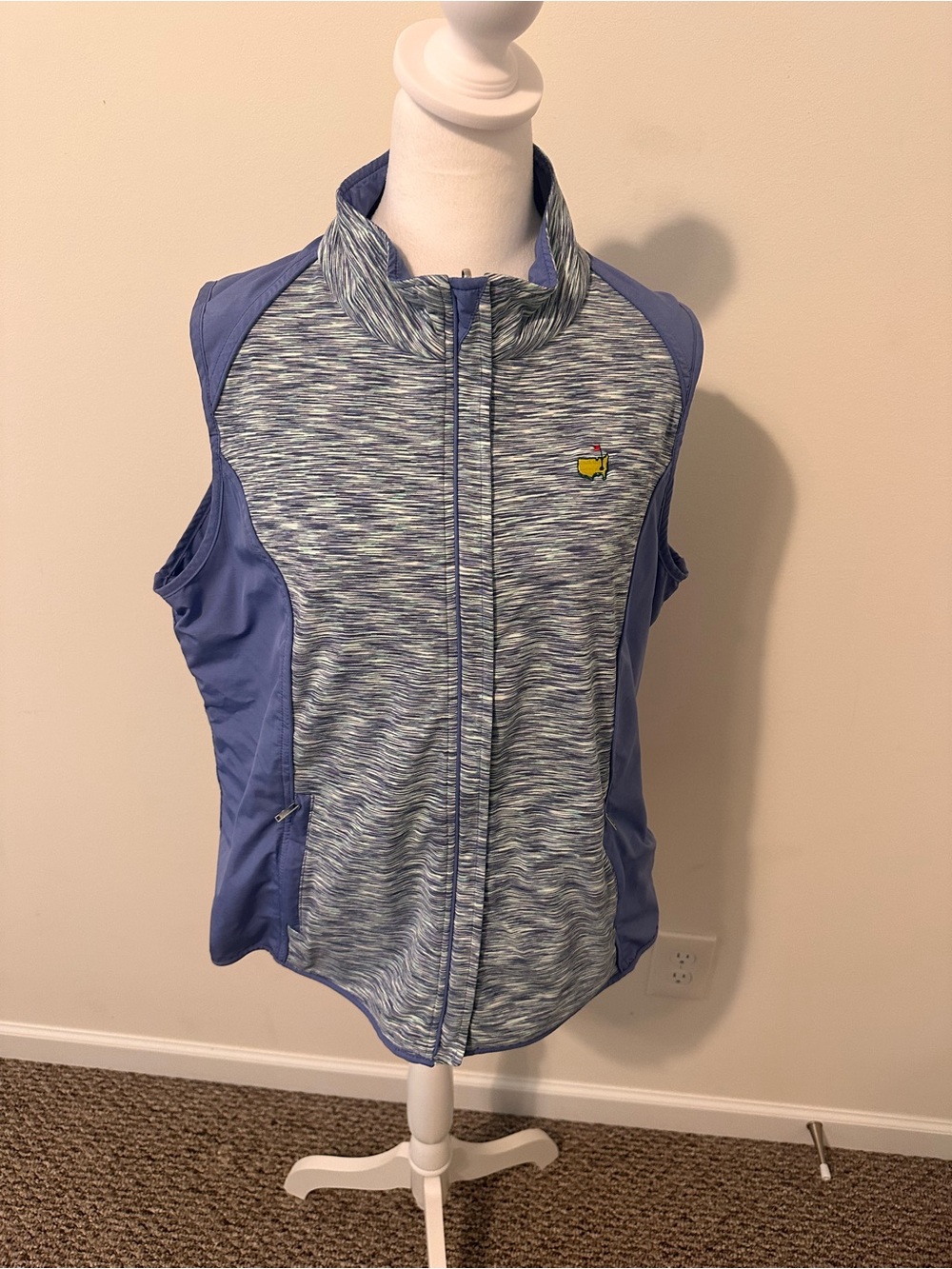 Magnolia Lane Masters Tech Full Zip Reversible Lavender Vest Size XL